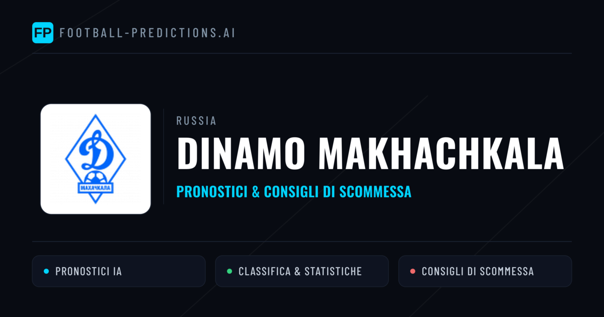 Pronostici e Statistiche Dinamo Makhachkala
