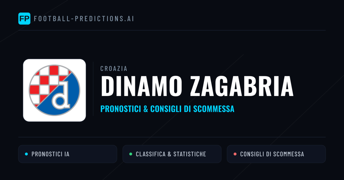 Pronostici e Statistiche Dinamo Zagabria