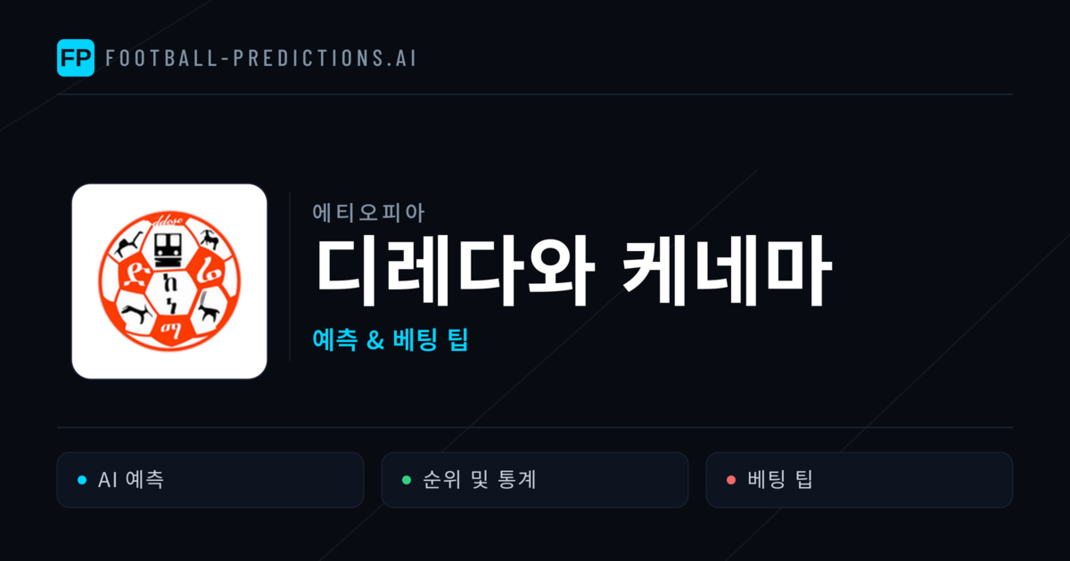 디레다와 케네마 축구 예측 & 통계