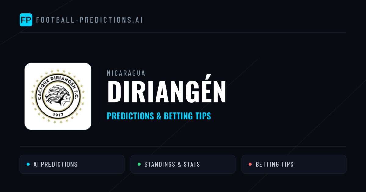 Diriangén Predictions & Stats