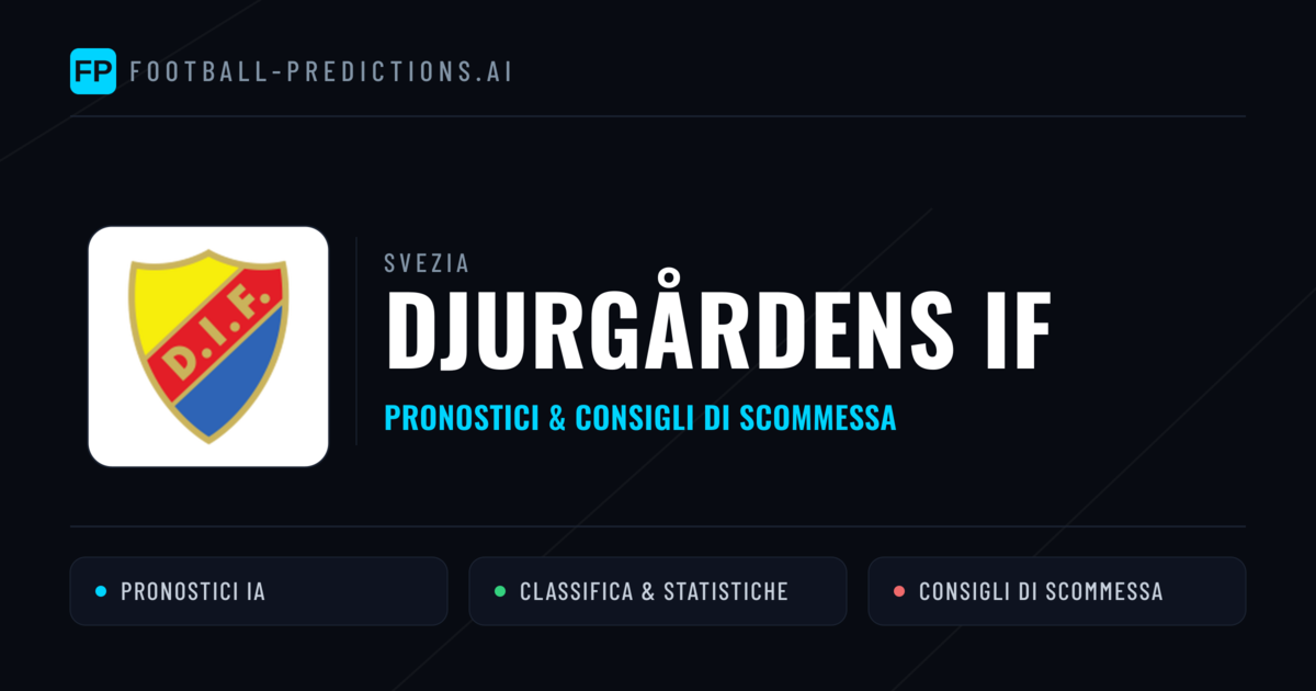 Pronostici e Statistiche Djurgårdens IF