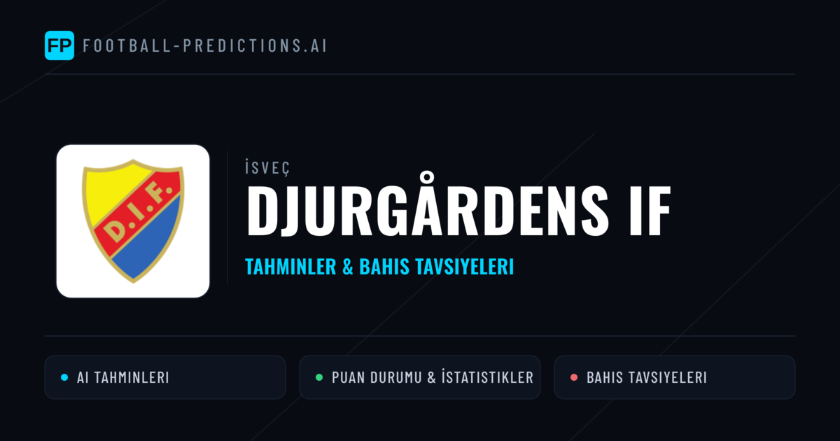 Djurgårdens IF Tahminleri & İstatistikler