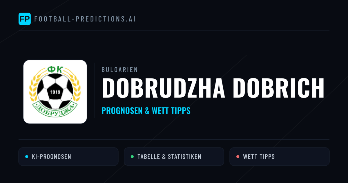 Dobrudzha Dobrich Prognosen & Statistiken