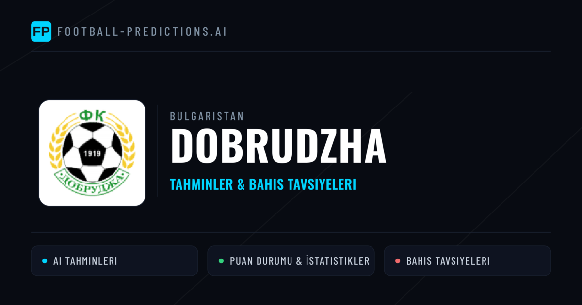 Dobrudzha Tahminleri & İstatistikler