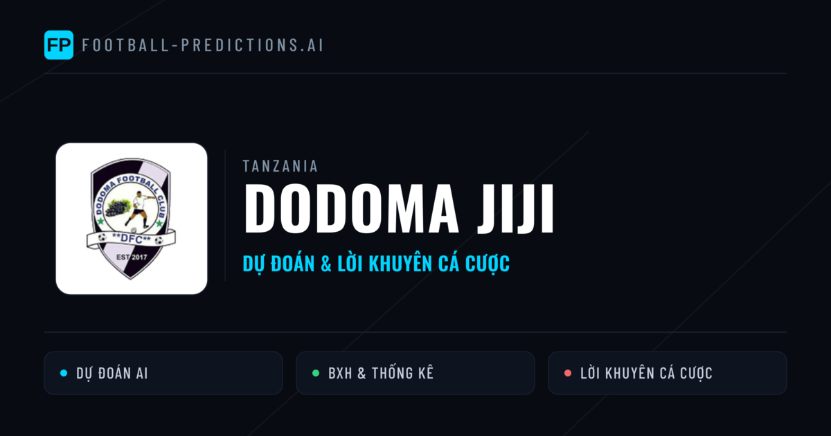 Dodoma Jiji Dự đoán & Thống kê