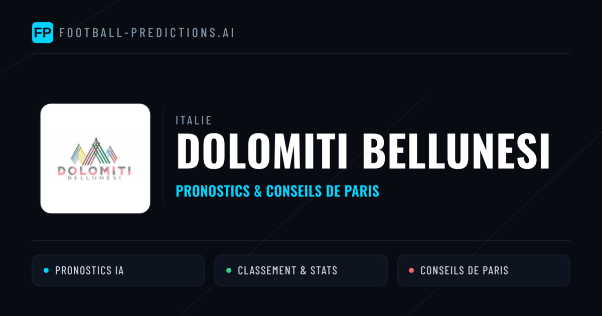 Dolomiti Bellunesi Pronostics & Statistiques