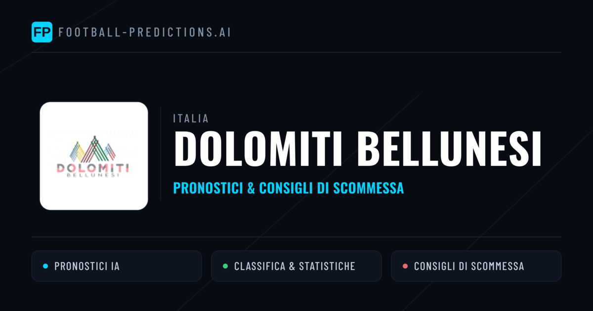 Pronostici e Statistiche Dolomiti Bellunesi