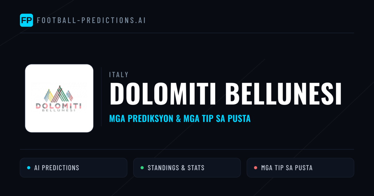 Dolomiti Bellunesi Predictions & Stats