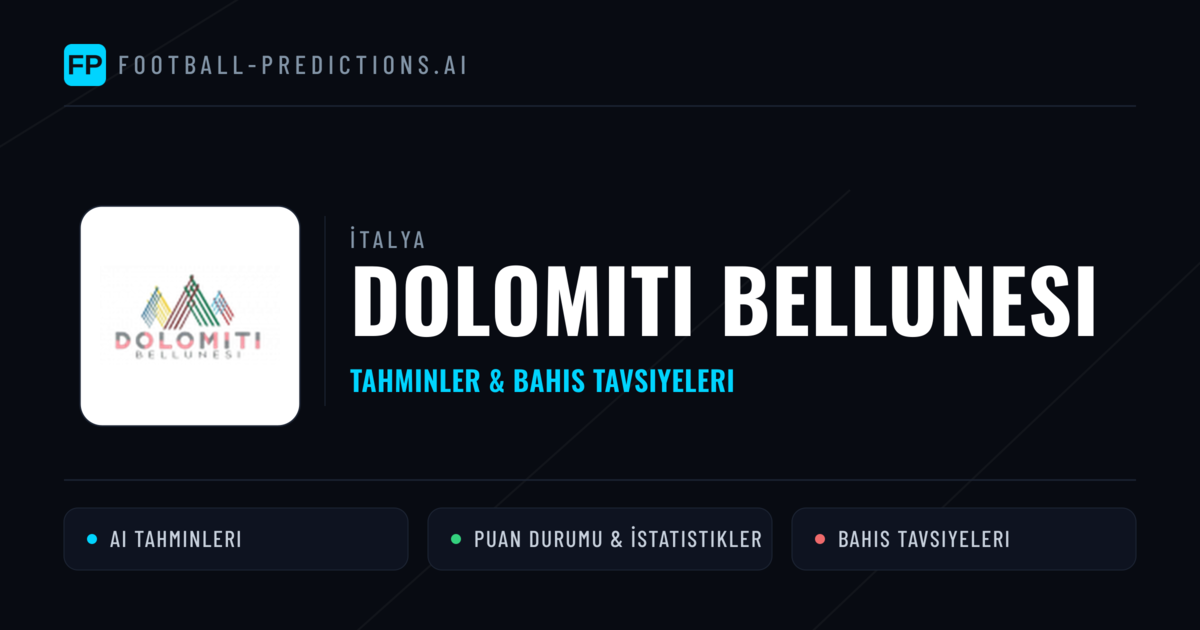 Dolomiti Bellunesi Tahminleri & İstatistikler