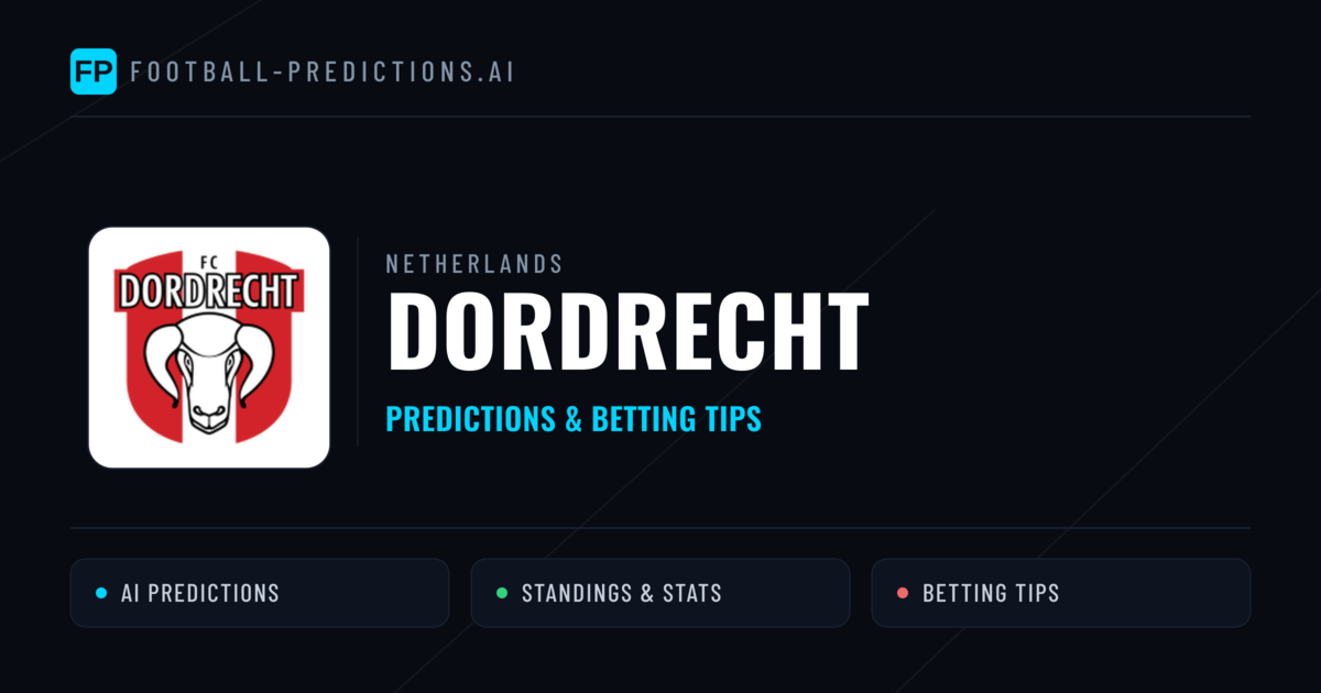 Dordrecht Predictions & Stats