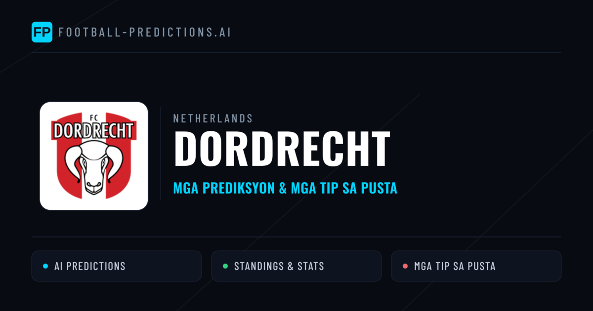 Dordrecht Predictions & Stats