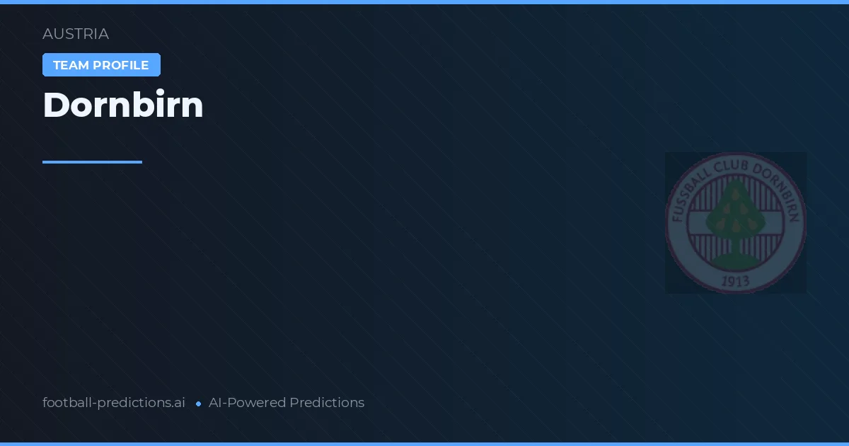 Dornbirn Predictions & Stats