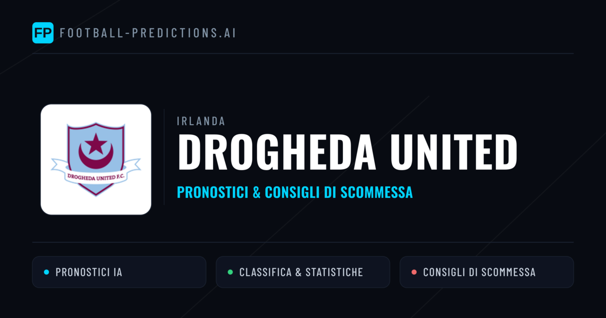 Pronostici e Statistiche Drogheda United