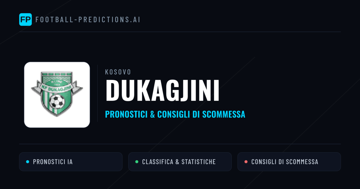Pronostici e Statistiche Dukagjini