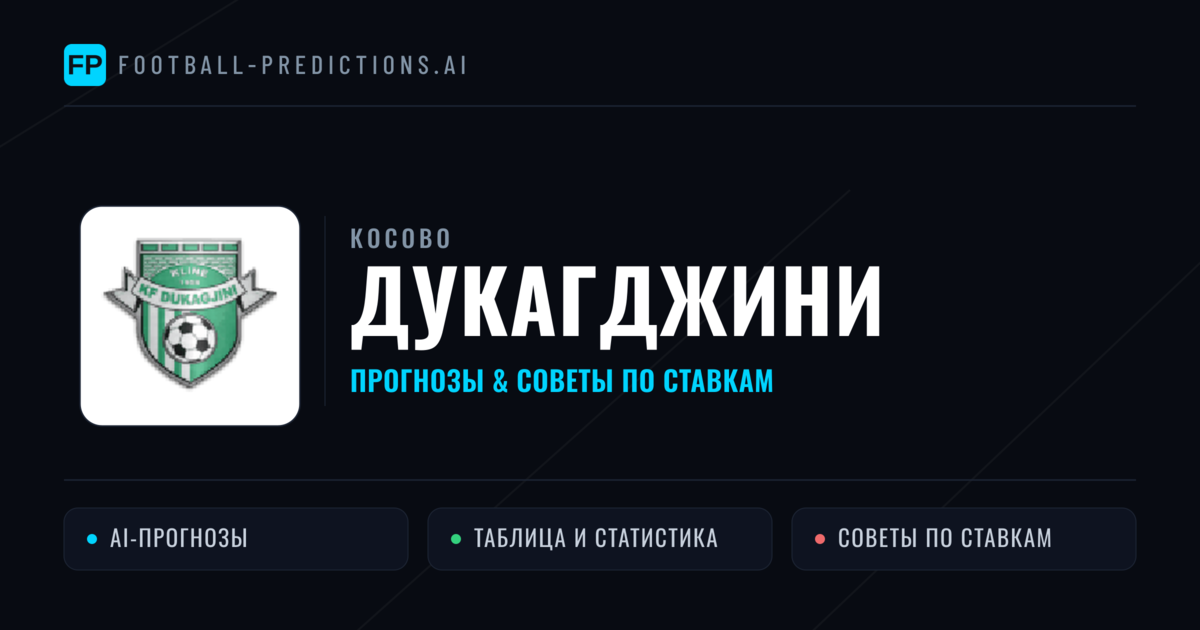 Дукагджини прогнозы и статистика