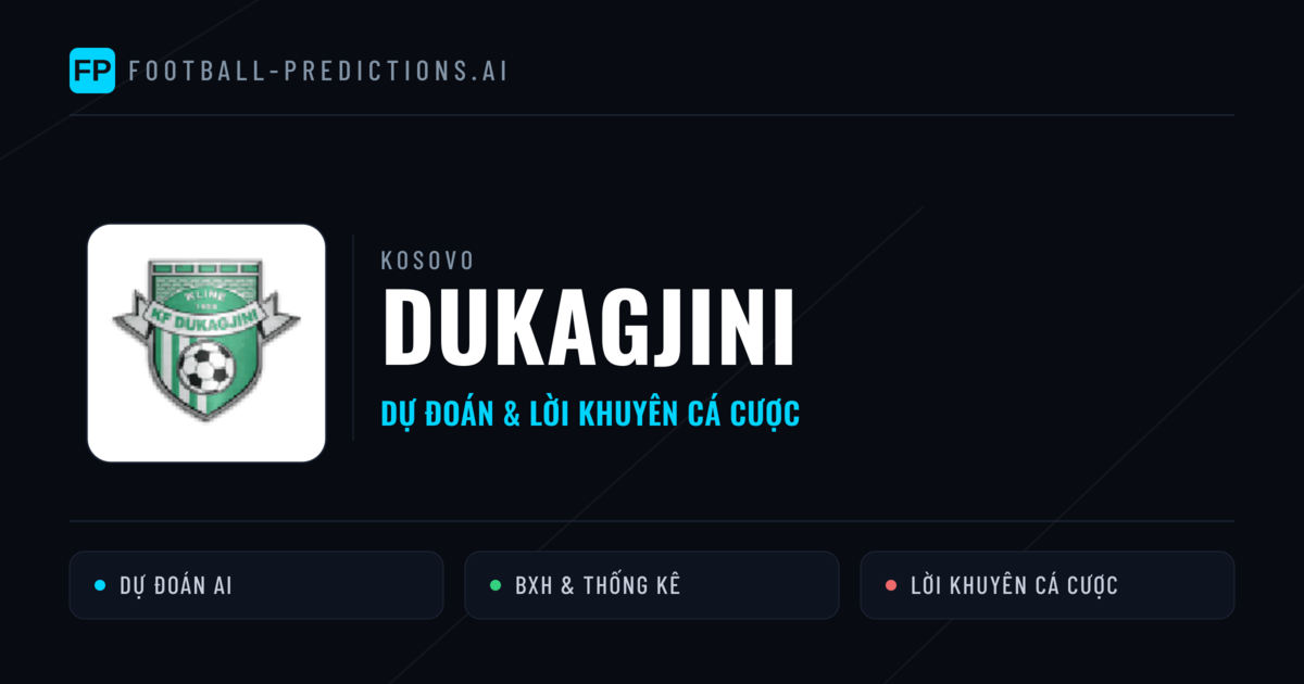 Dukagjini Dự đoán & Thống kê