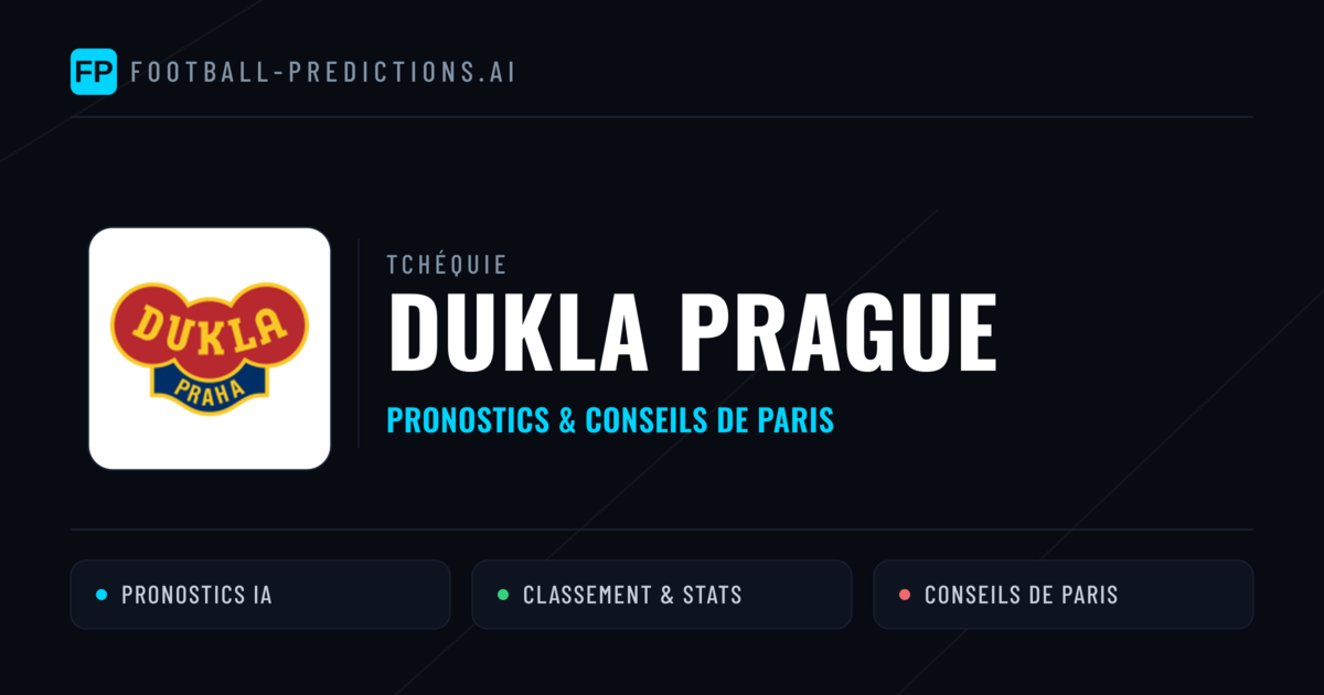 Dukla Prague Pronostics & Statistiques