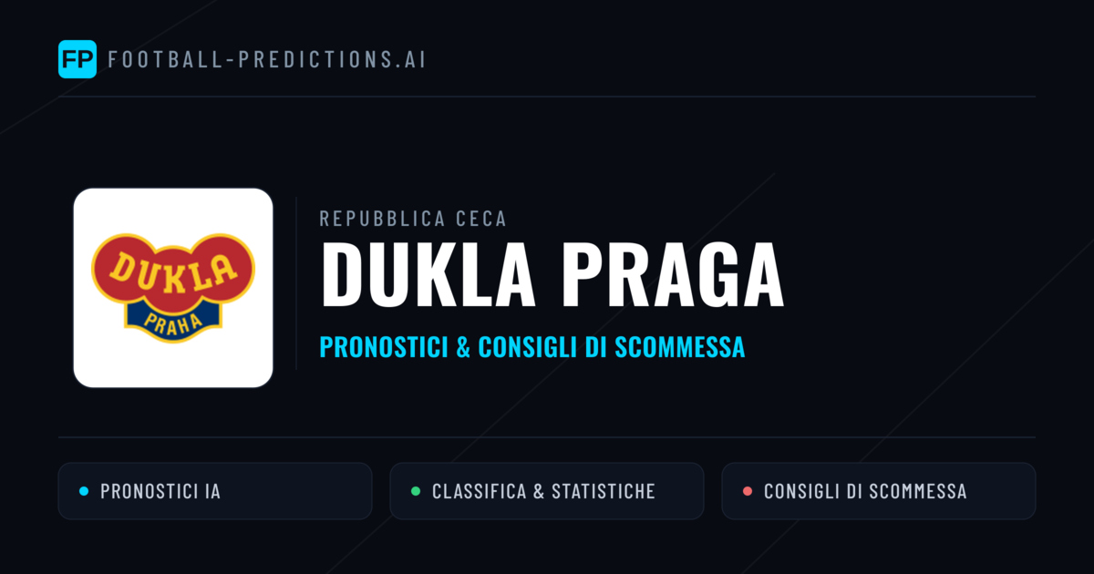 Pronostici e Statistiche Dukla Praga