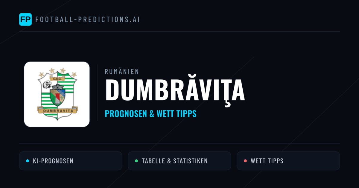 Dumbrăviţa Prognosen & Statistiken
