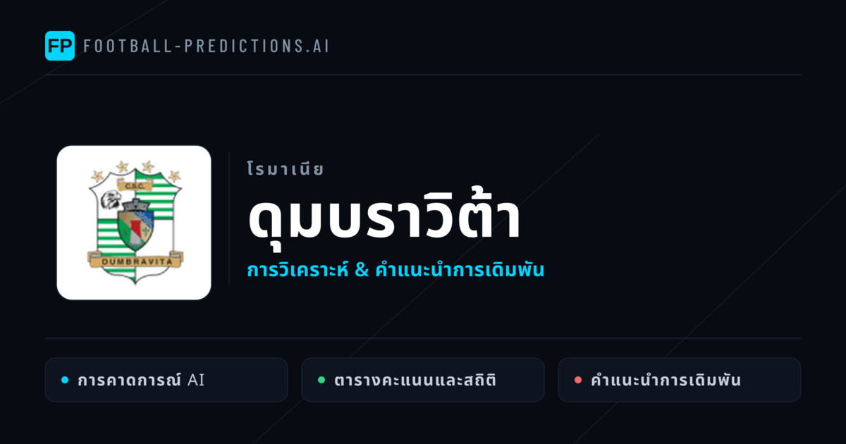 ดุมบราวิต้า การวิเคราะห์และสถิติ