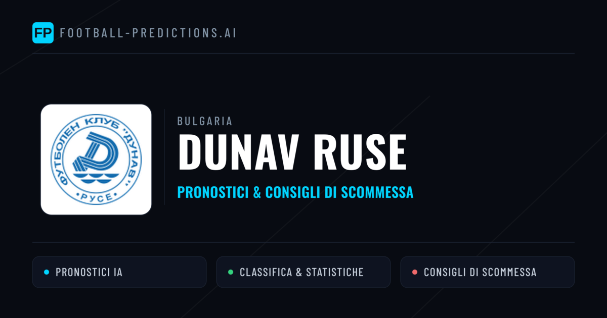 Pronostici e Statistiche Dunav Ruse