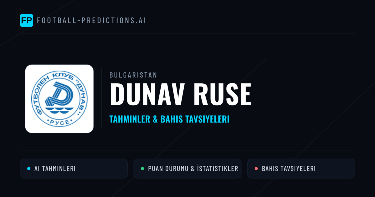 Dunav Ruse Tahminleri & İstatistikler