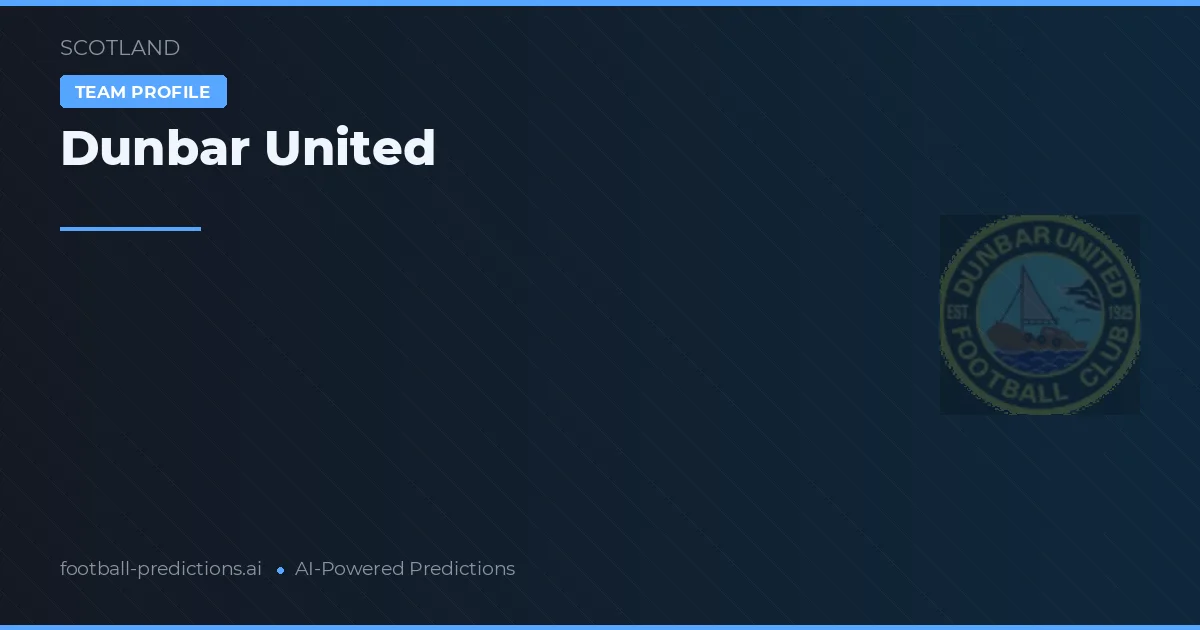 Dunbar United Prognosen & Statistiken