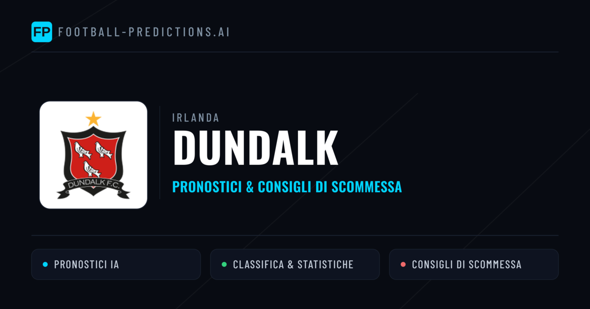 Pronostici e Statistiche Dundalk