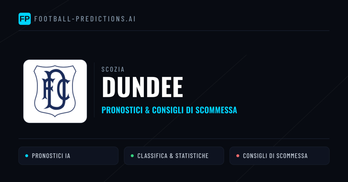 Pronostici e Statistiche Dundee