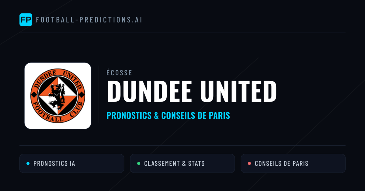 Dundee United Pronostics & Statistiques