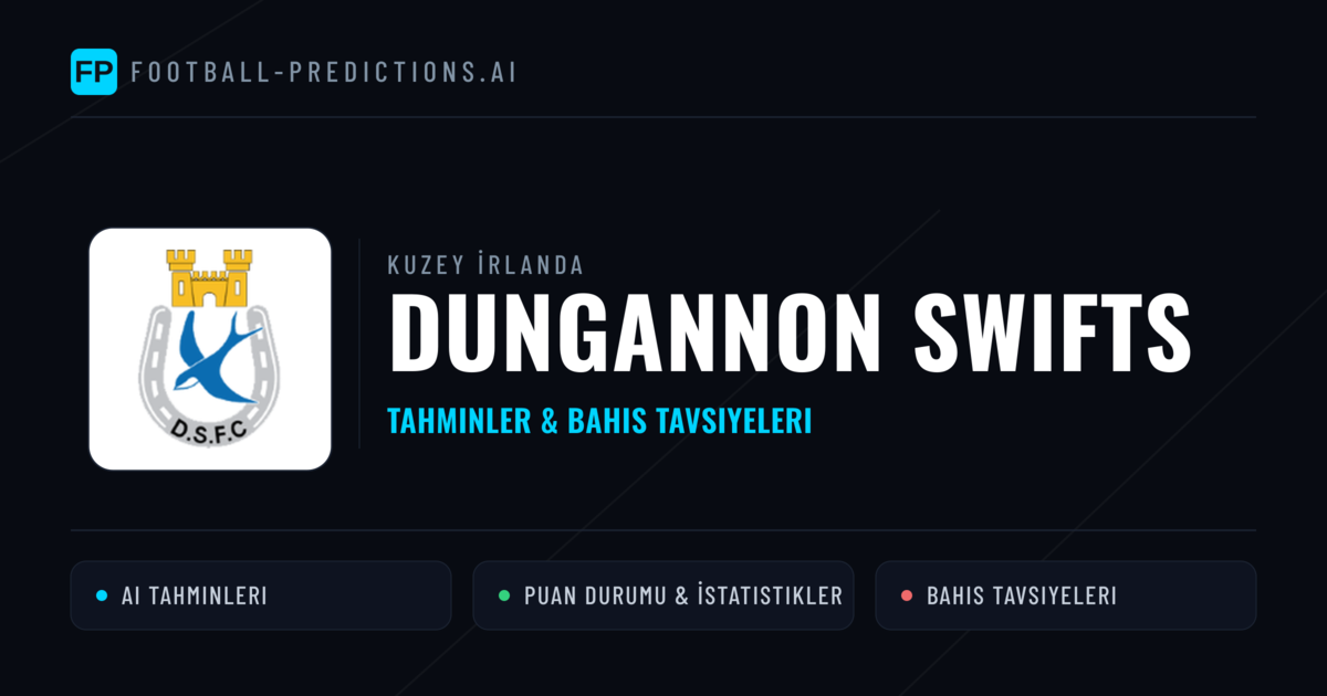 Dungannon Swifts Tahminleri & İstatistikler
