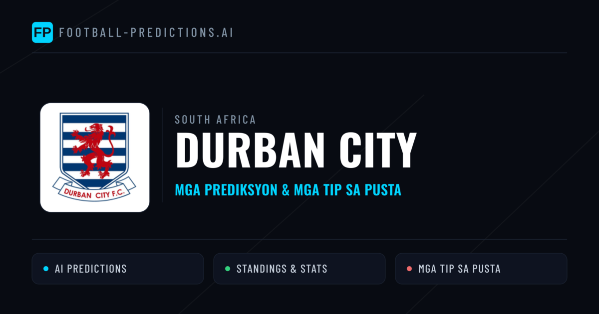 Durban City Predictions & Stats