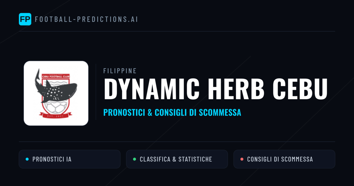 Pronostici e Statistiche Dynamic Herb Cebu