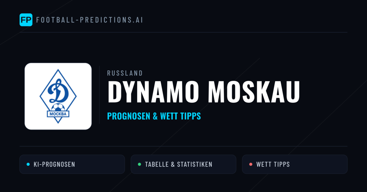 Dynamo Moskau Prognosen & Statistiken