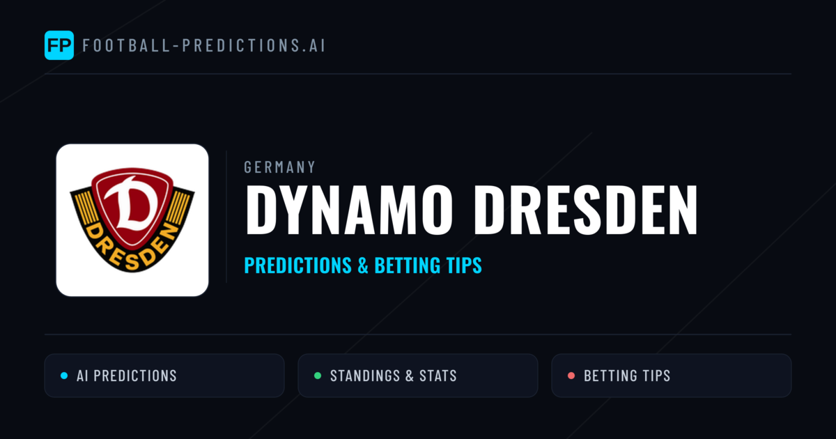 Dynamo Dresden Predictions & Stats