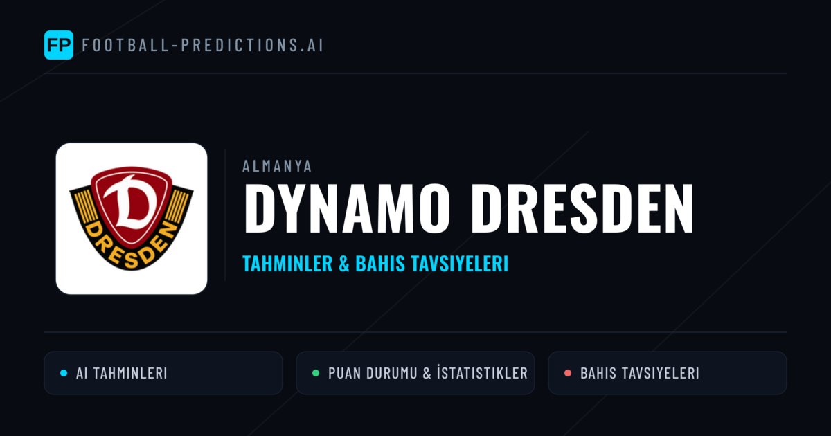 Dynamo Dresden Tahminleri & İstatistikler