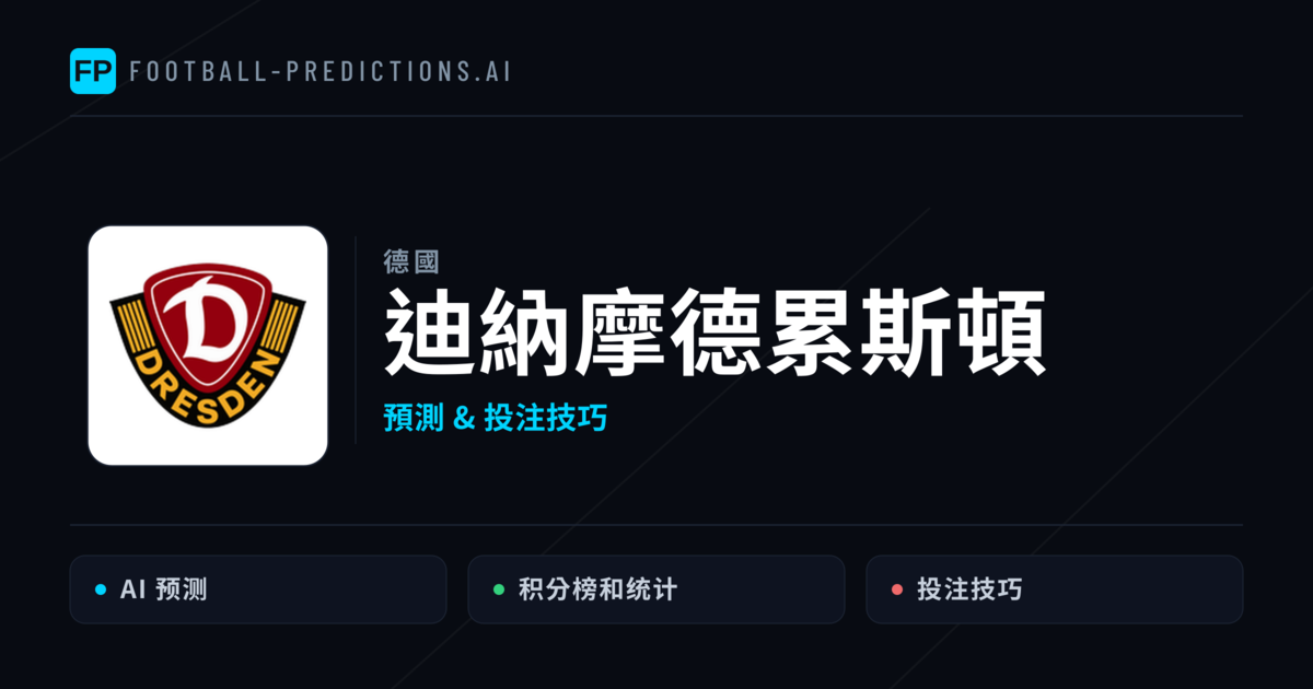 迪納摩德累斯頓 運彩分析｜足球預測與數據