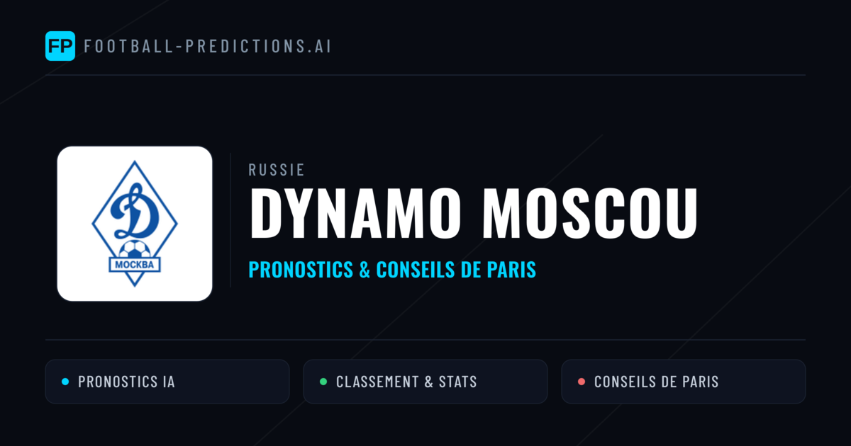 Dynamo Moscou Pronostics & Statistiques
