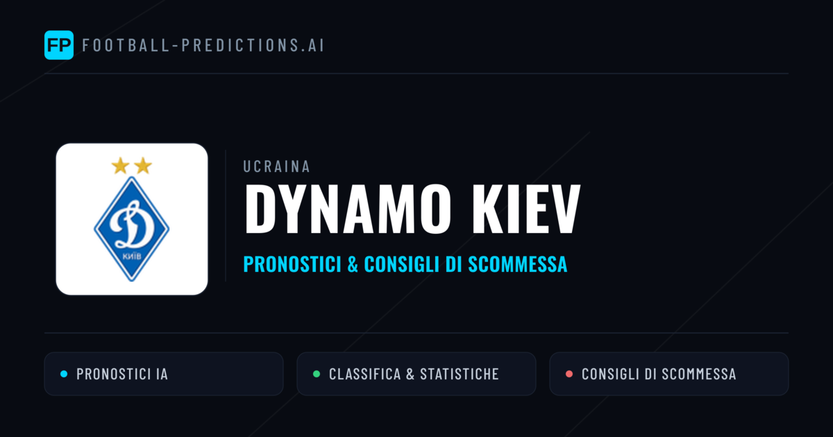 Pronostici e Statistiche Dynamo Kiev