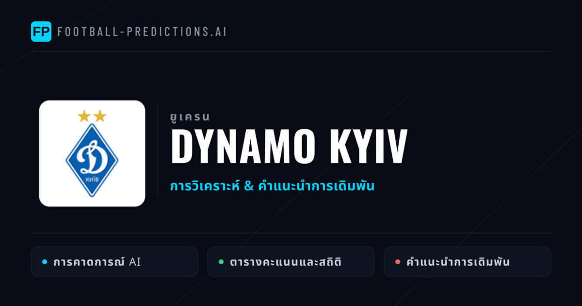 Dynamo Kyiv การวิเคราะห์และสถิติ