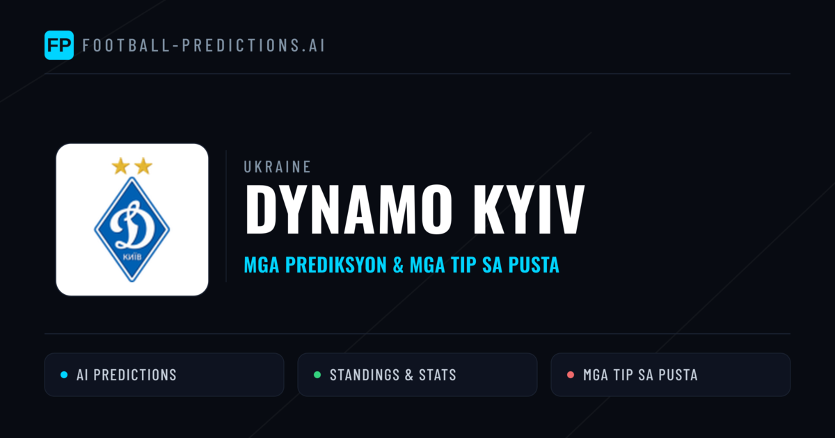 Dynamo Kyiv Predictions & Stats