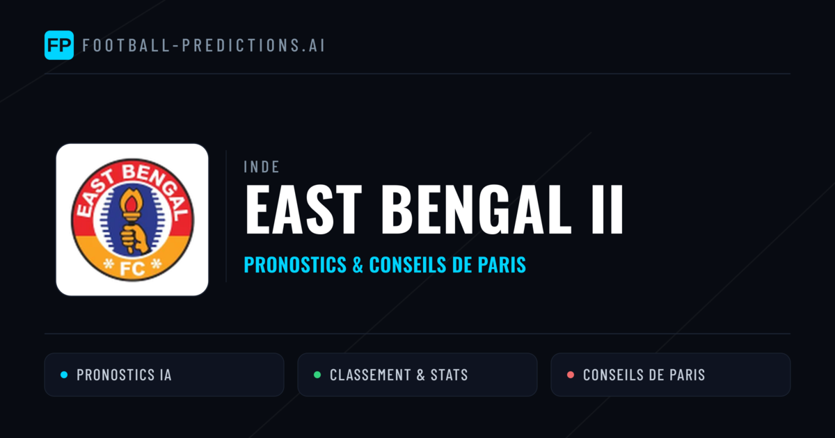 East Bengal II Pronostics & Statistiques