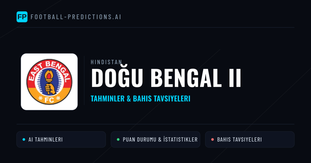 Doğu Bengal II Tahminleri & İstatistikler