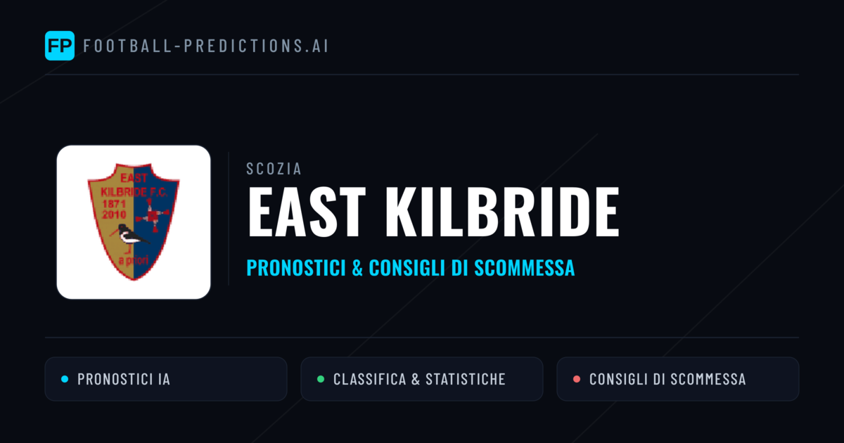 Pronostici e Statistiche East Kilbride