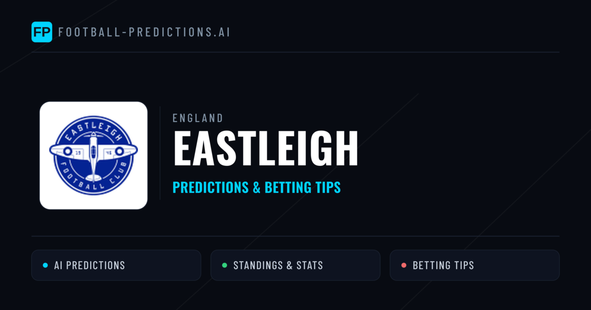 Eastleigh Predictions & Stats