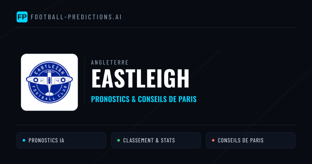 Eastleigh Pronostics & Statistiques
