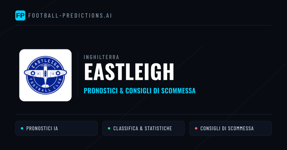 Pronostici e Statistiche Eastleigh