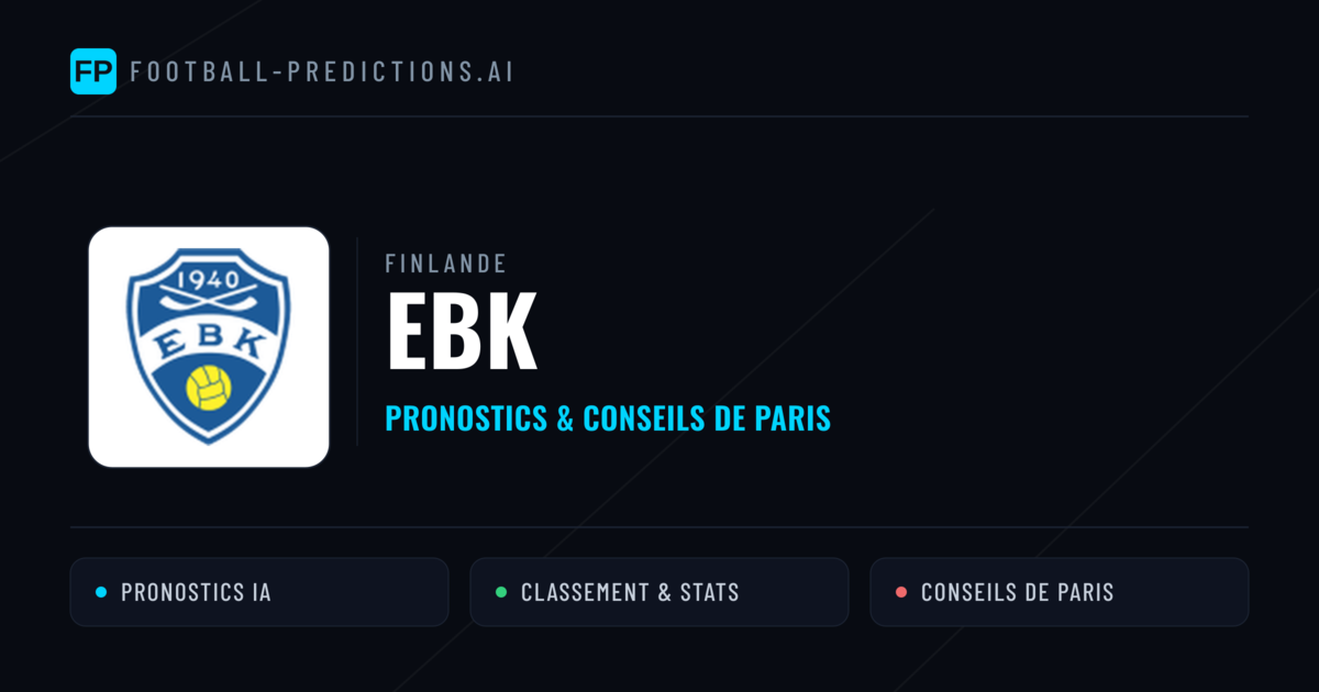 EBK Pronostics & Statistiques