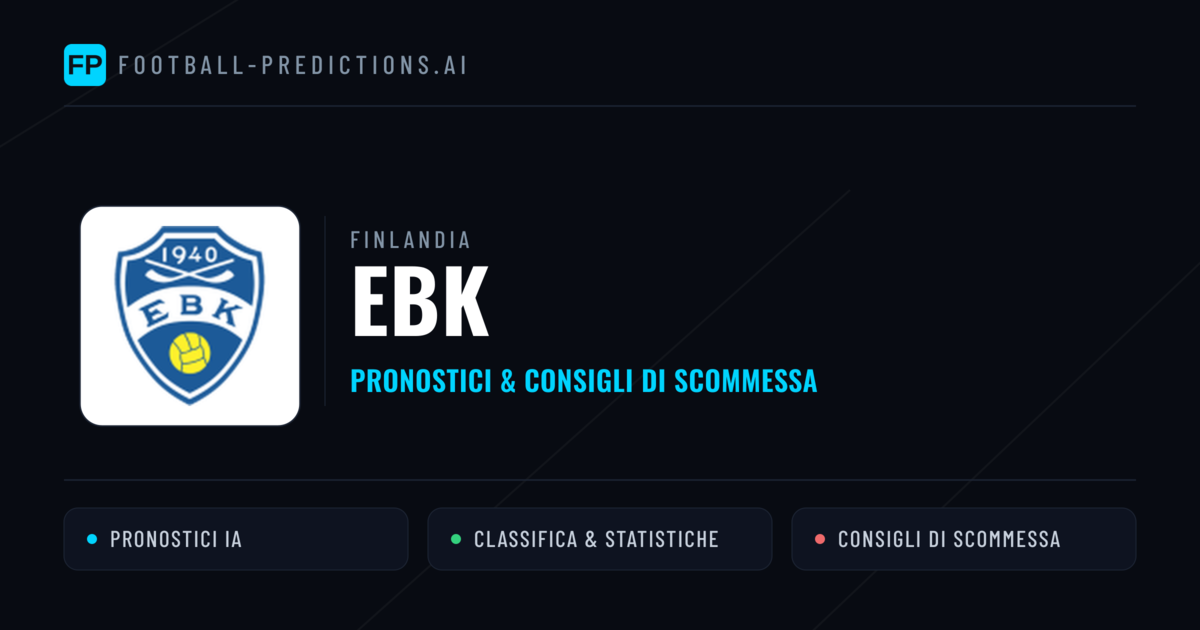 Pronostici e Statistiche EBK