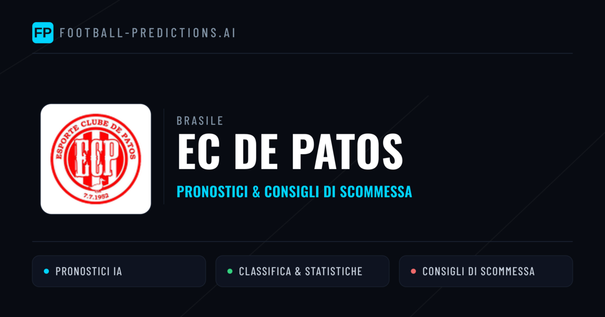 Pronostici e Statistiche EC de Patos